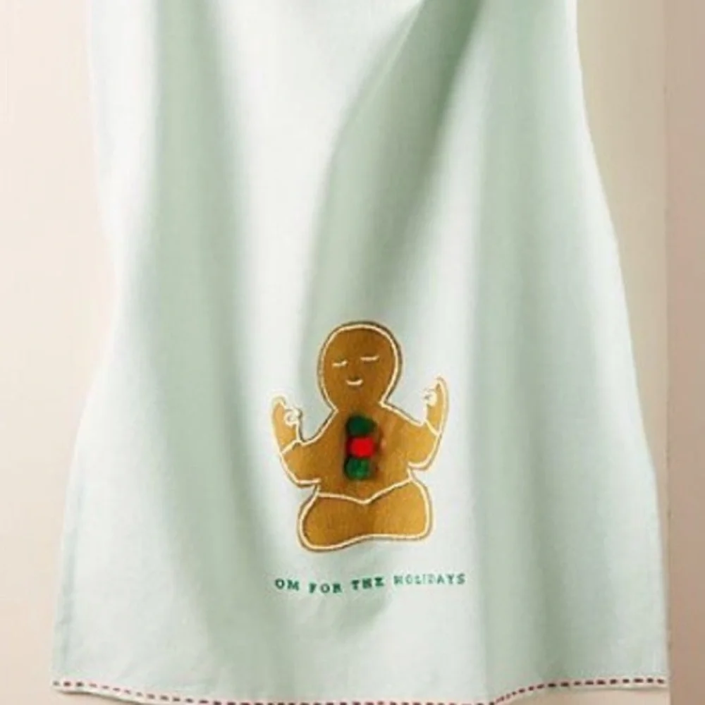 New!Anthropologie-Dear Hancock - For The Holidays Dish Towel